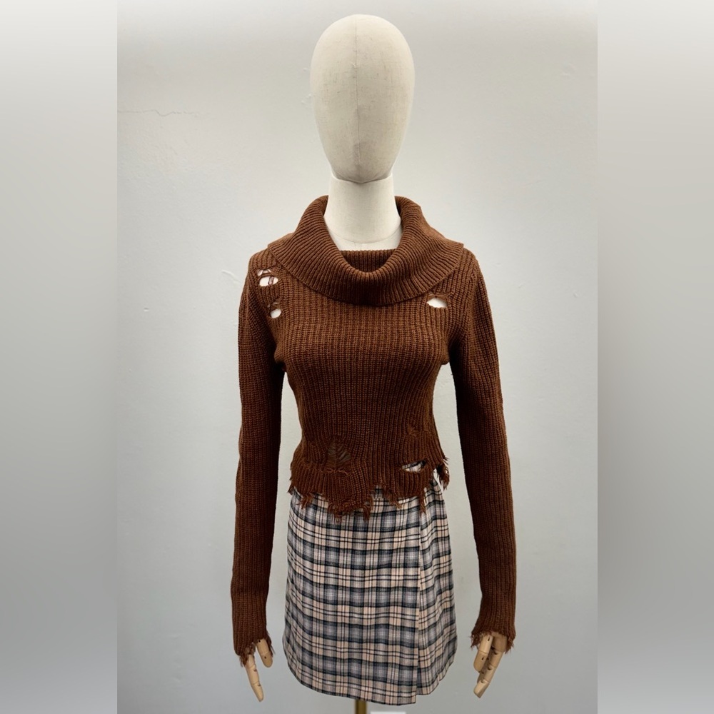 Trendy cropped knit sweater by no comment NY.LA Size S